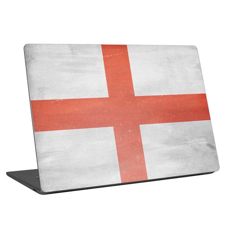 England Flag Distressed Laptop Skins